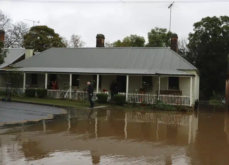 House seen from outside that suffers residential water damage