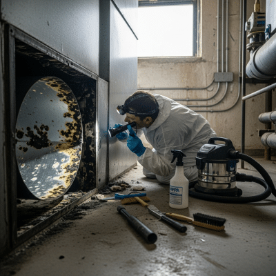 Read more about the article Mold in Air Ducts: Causes, Risks, and Proper Removal