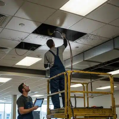 Read more about the article Air Duct Cleaning for Commercial Buildings: Why It Matters for Health, Safety, and Efficiency