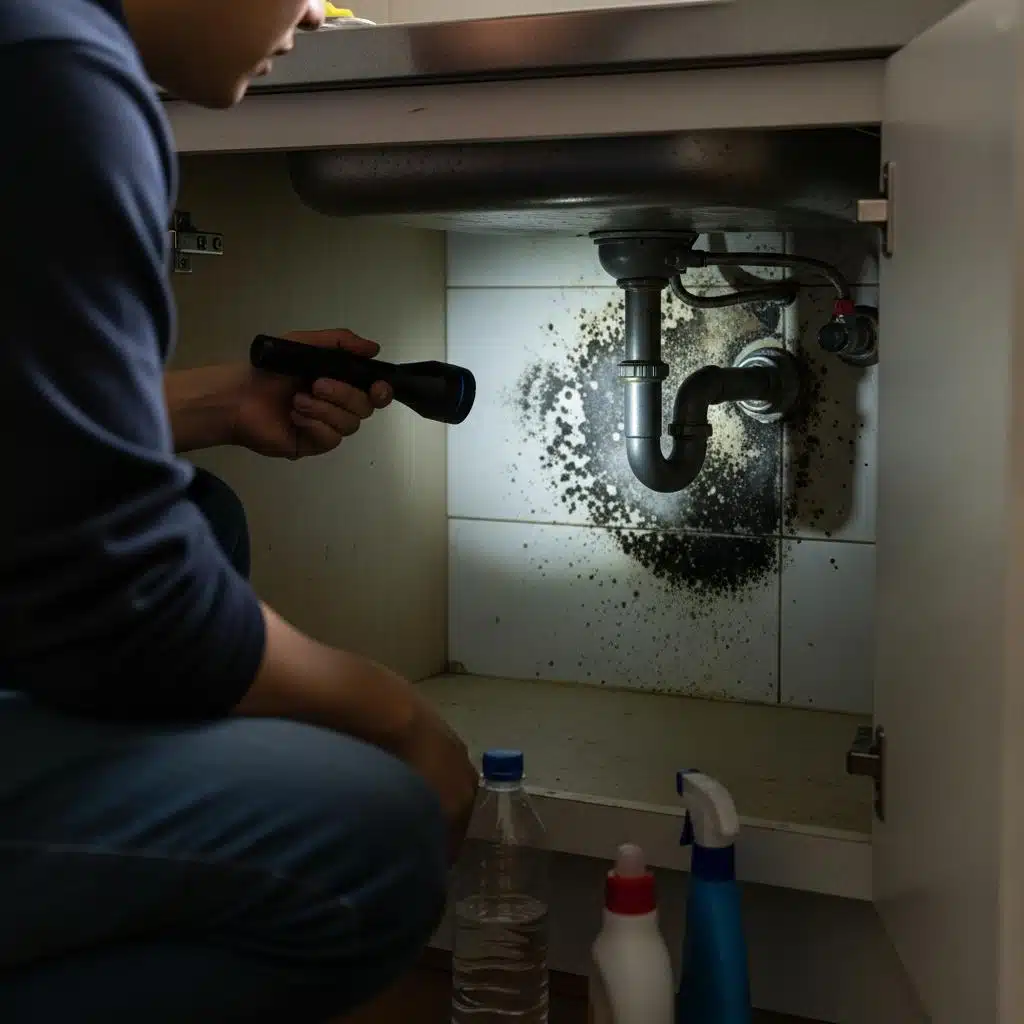 You are currently viewing Hidden Mold in Kitchen Cabinets: What to Look for Under the Sink