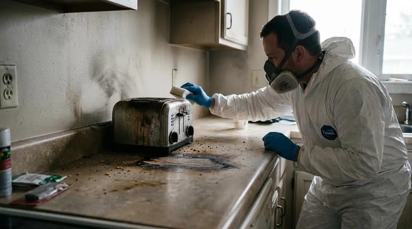 You are currently viewing Beyond the Flames: How a Small Kitchen Fire Can Corrode Electronics and Etch Surfaces in Your NYC Apartment