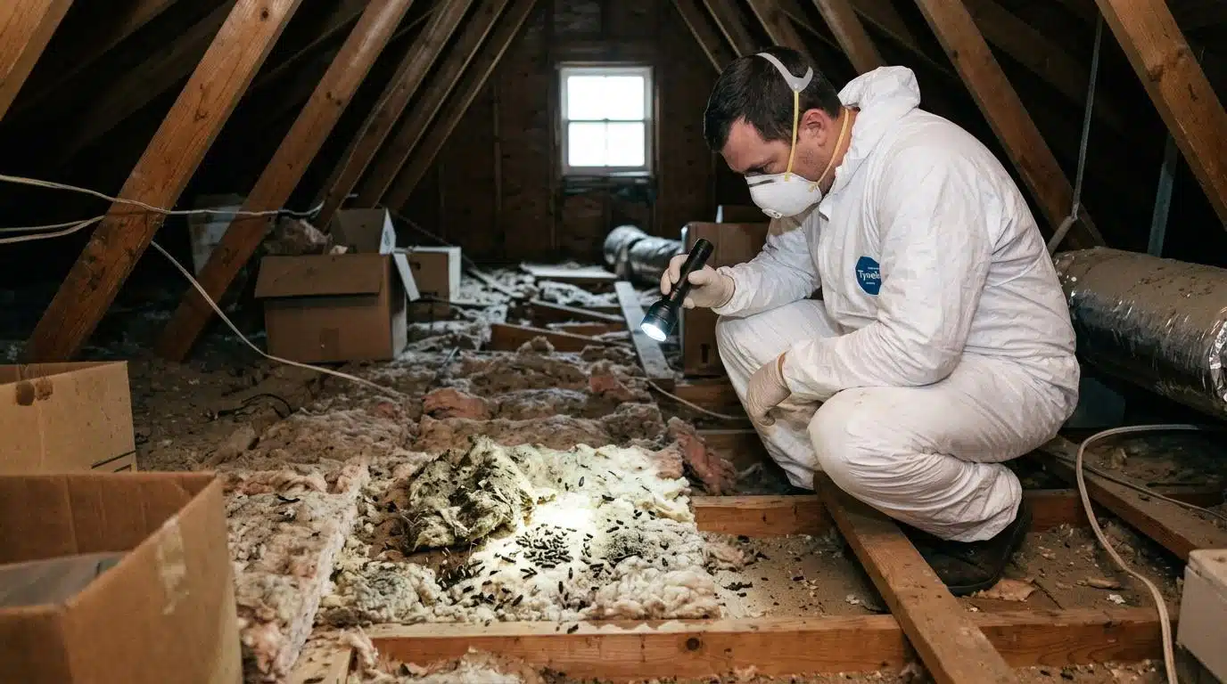Read more about the article The Lingering Mystery Smell in Your Attic: When Old Rodent Activity Becomes a Hidden Biohazard Zone in Your Westchester Home