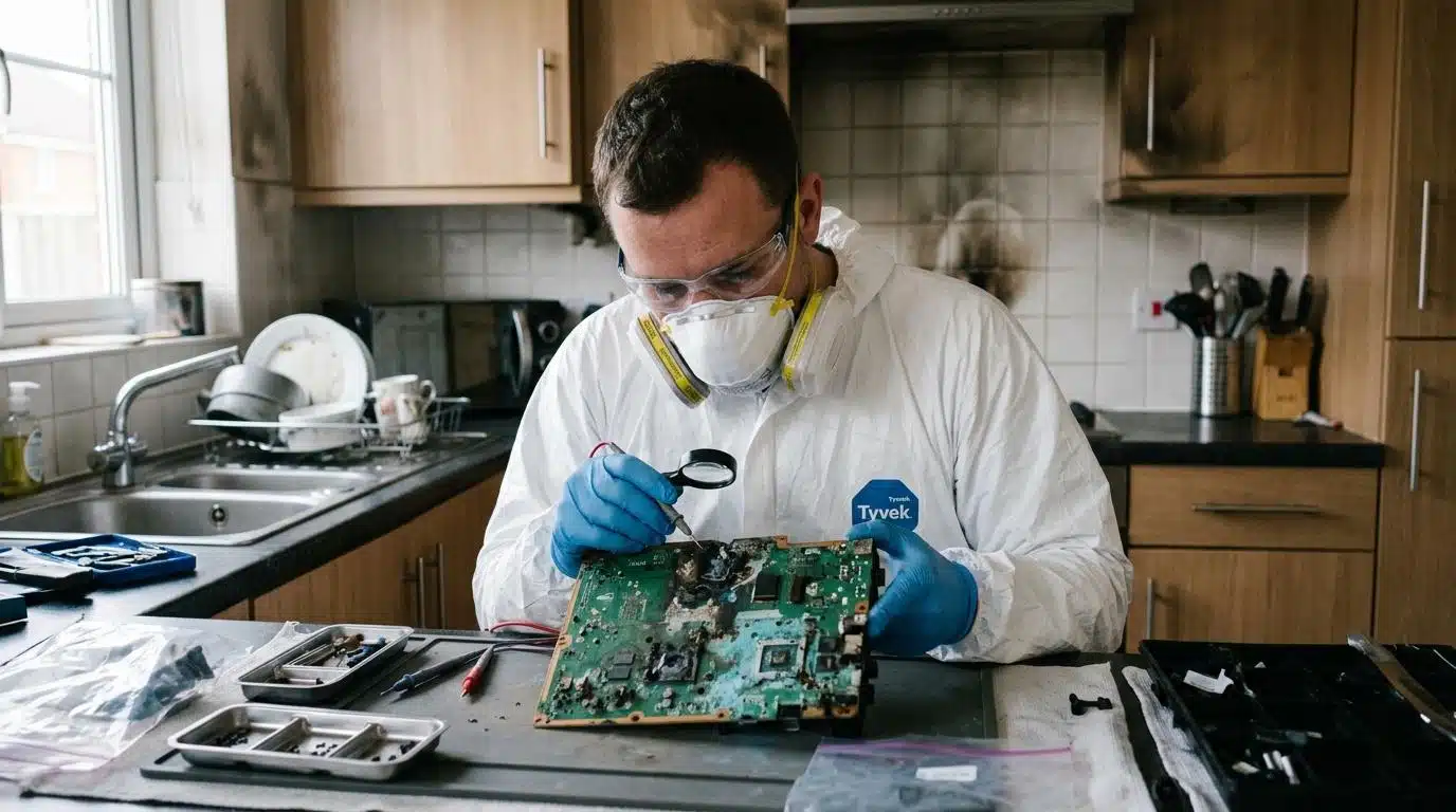 Read more about the article Your Small Kitchen Fire’s Secret Threat: Corrosive Smoke Damage to Electronics in Your Westchester Home