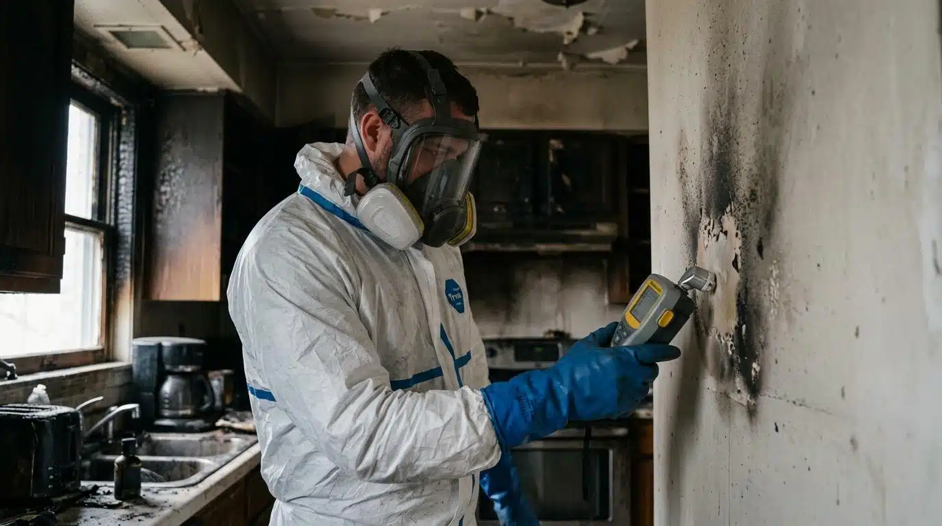 Read more about the article It’s Not Just Soot: The Hidden Chemical Residues & Health Risks After a Kitchen Fire in Your NYC Home